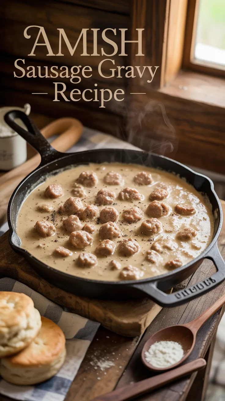 Amish Sausage Gravy Recipe