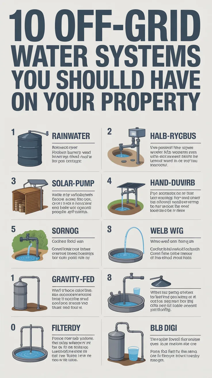 10 Off-Grid Water Systems You Should Have On Your Property