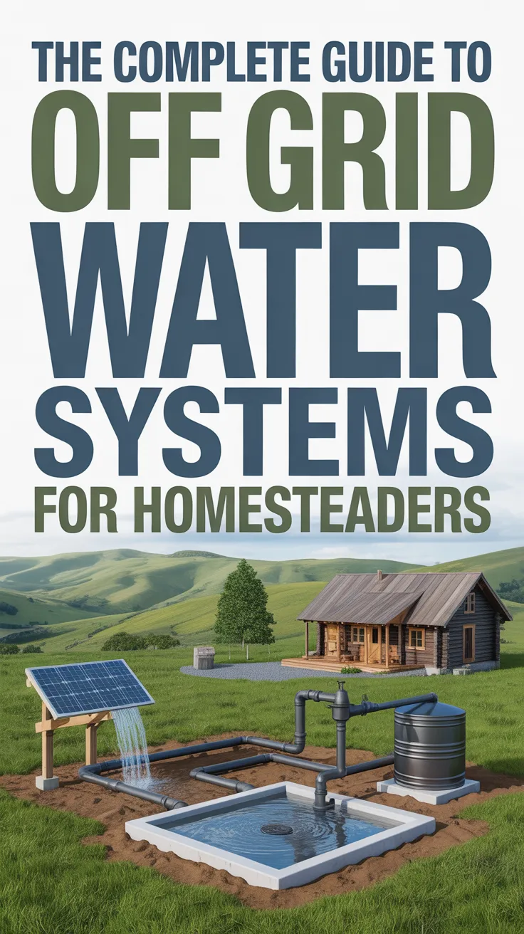 The Complete Guide to Off Grid Water Systems for Homesteaders