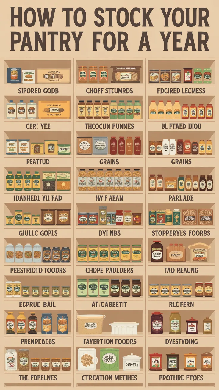 How to Stock Your Pantry for a Year