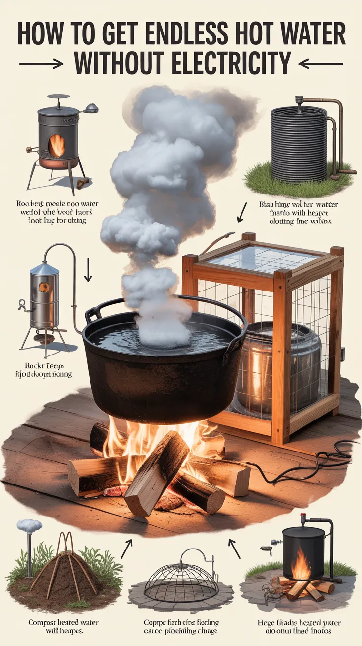 How To Get Endless Hot Water Without Electricity