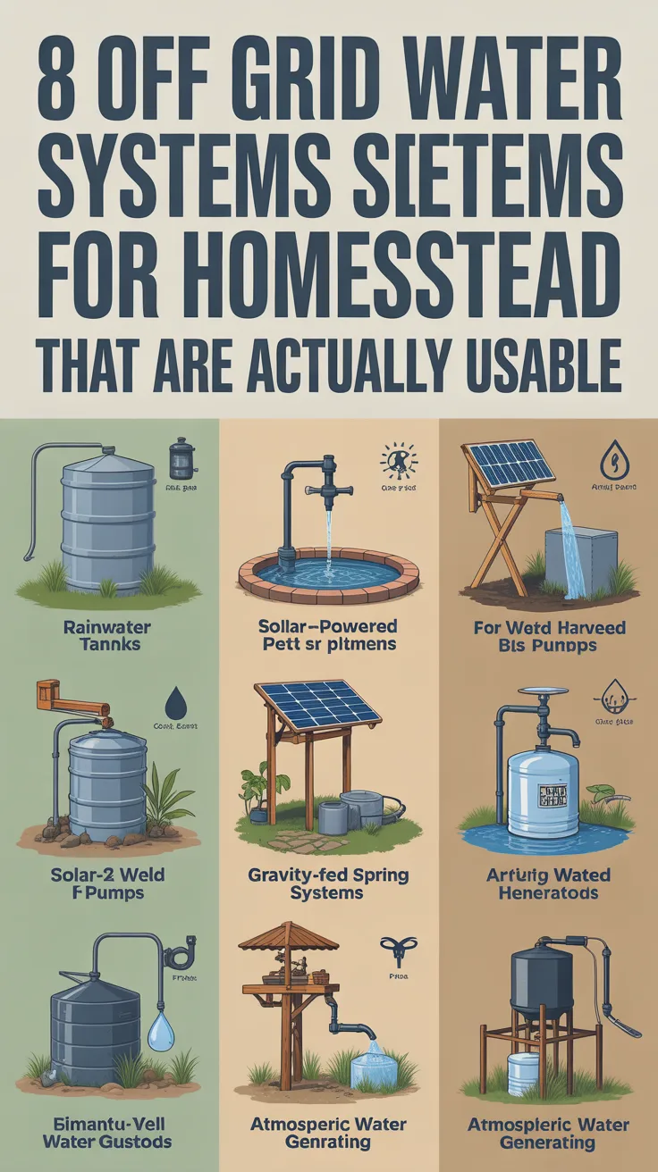 8 Off Grid Water Systems for Homestead That Are Actually Usable