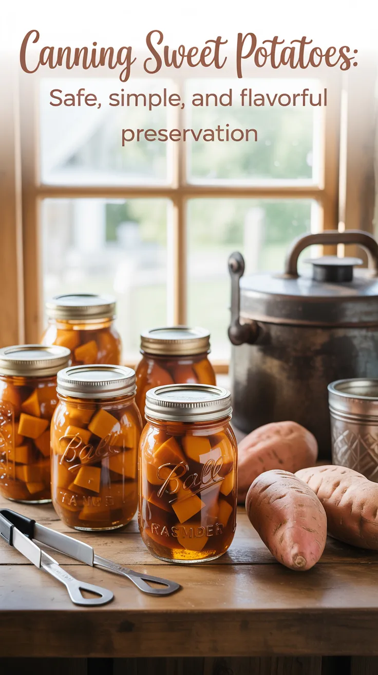 Canning Sweet Potatoes: Safe, Simple, and Flavorful Preservation
