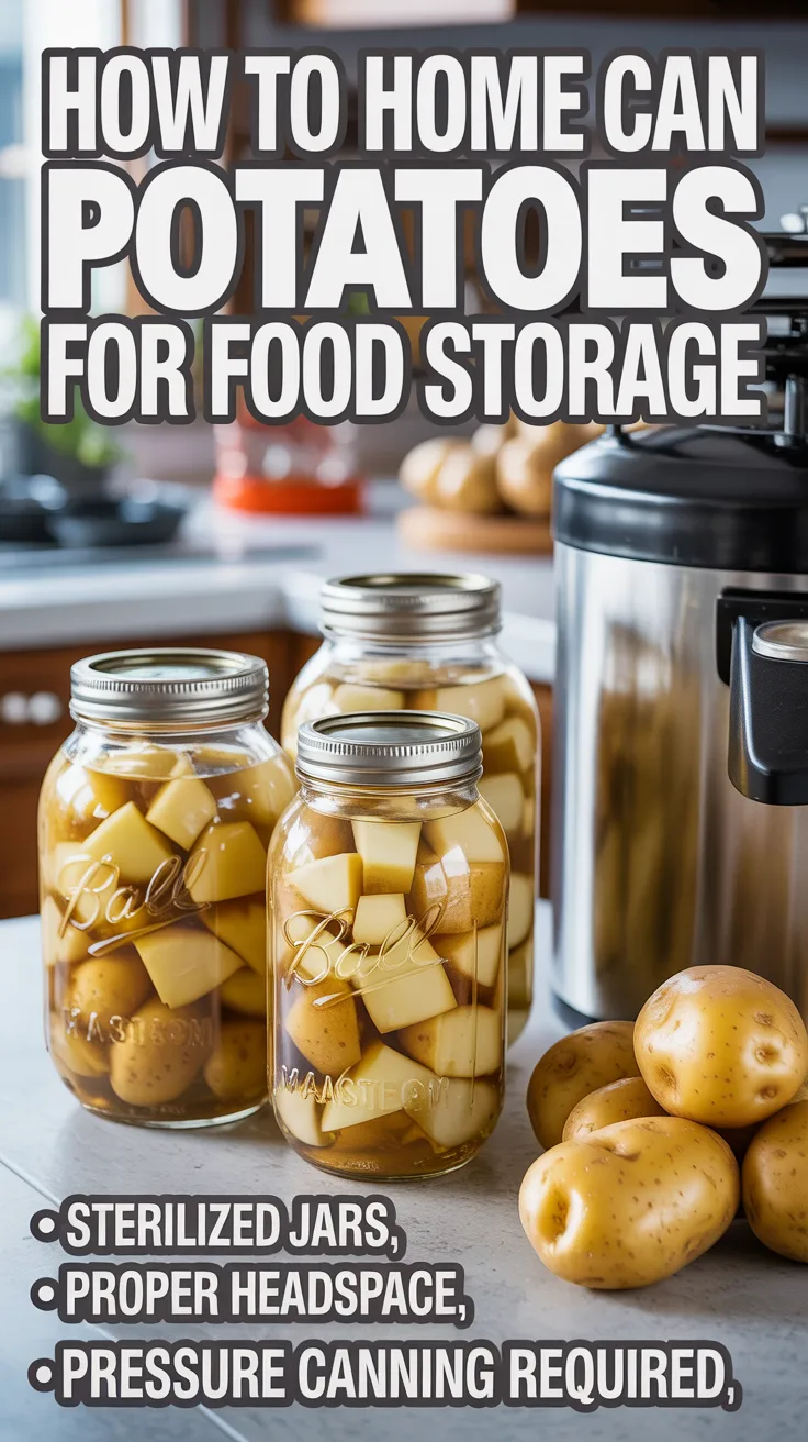 How to Home Can Potatoes for Food Storage