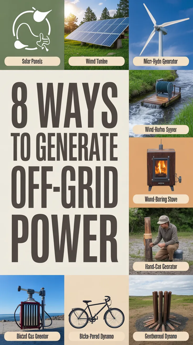 8 Ways to Generate Off-Grid Power