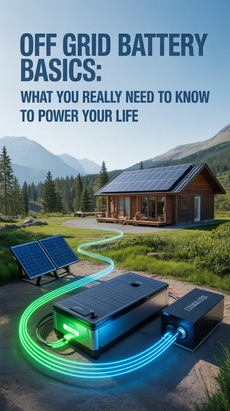 Off Grid Battery Basics: What You Really Need to Know to Power Your Life