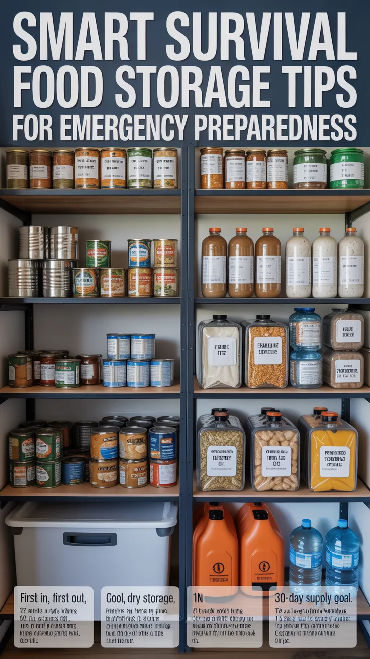 Smart Survival Food Storage Tips for Emergency Preparedness