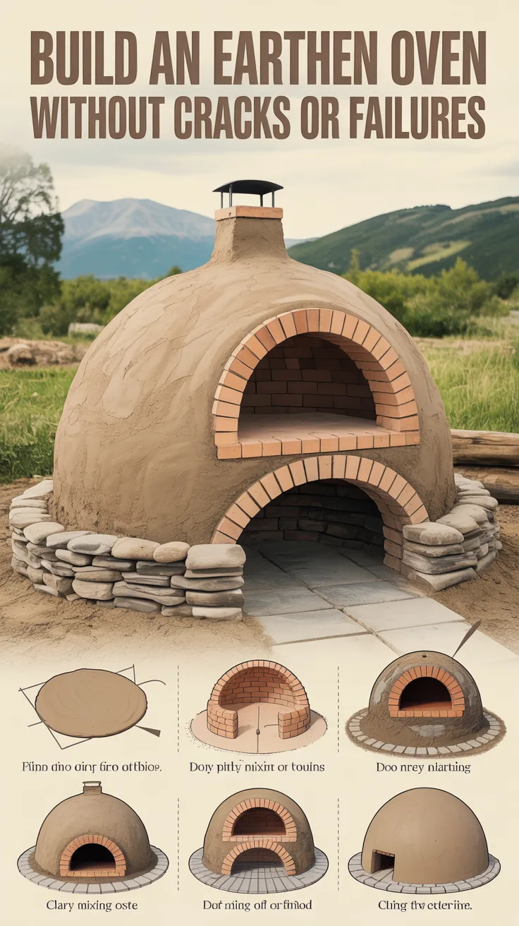 Build an Earthen Oven Without Cracks or Failures