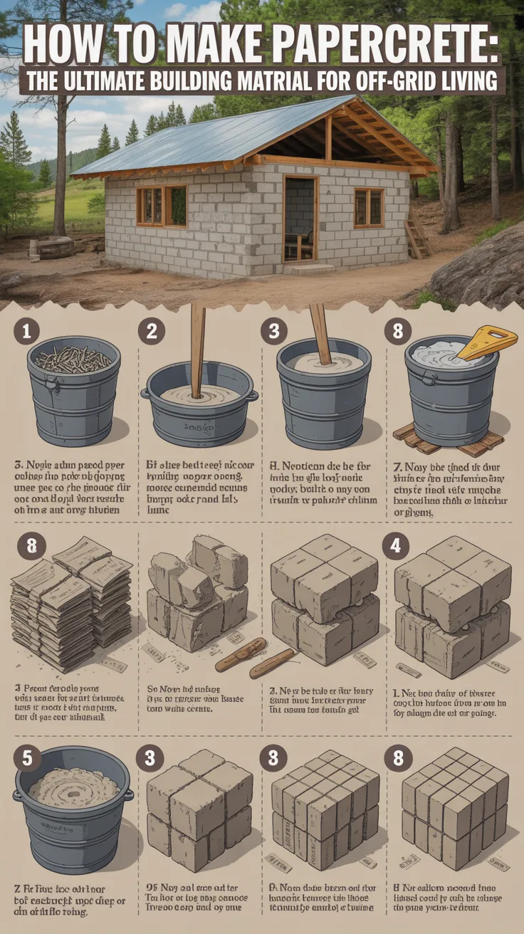 How to Make Papercrete: The Ultimate Building Material for Off-Grid Living